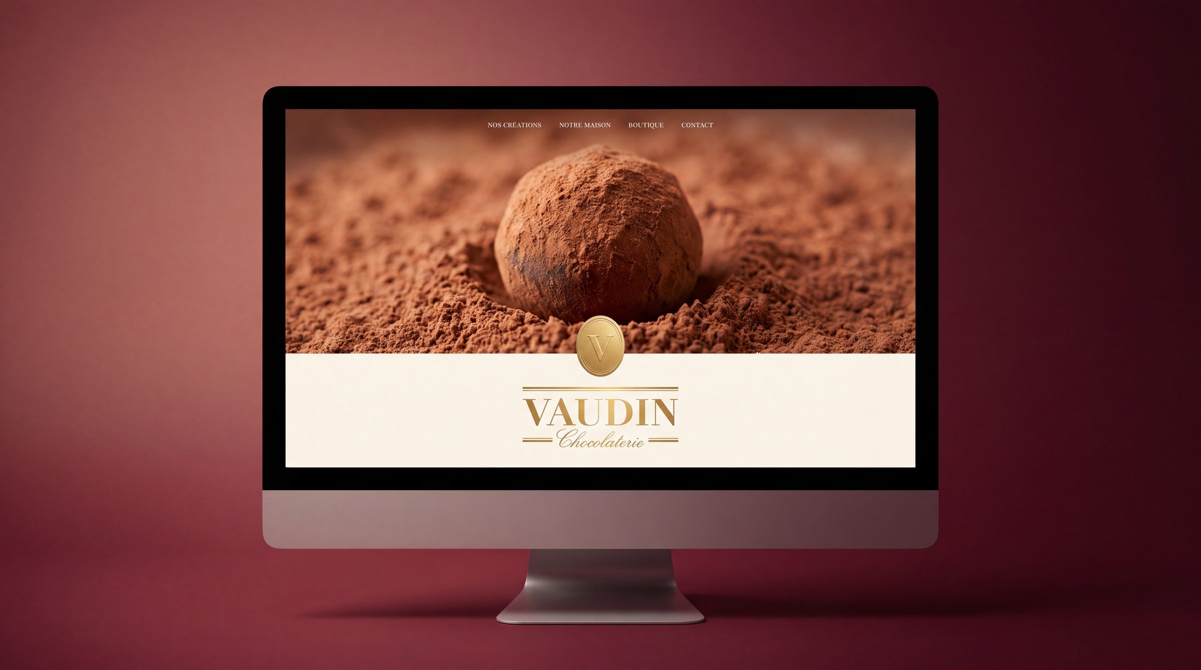 Identité visuelle Chocolaterie Vaudin, chocolaterie, visuel 1