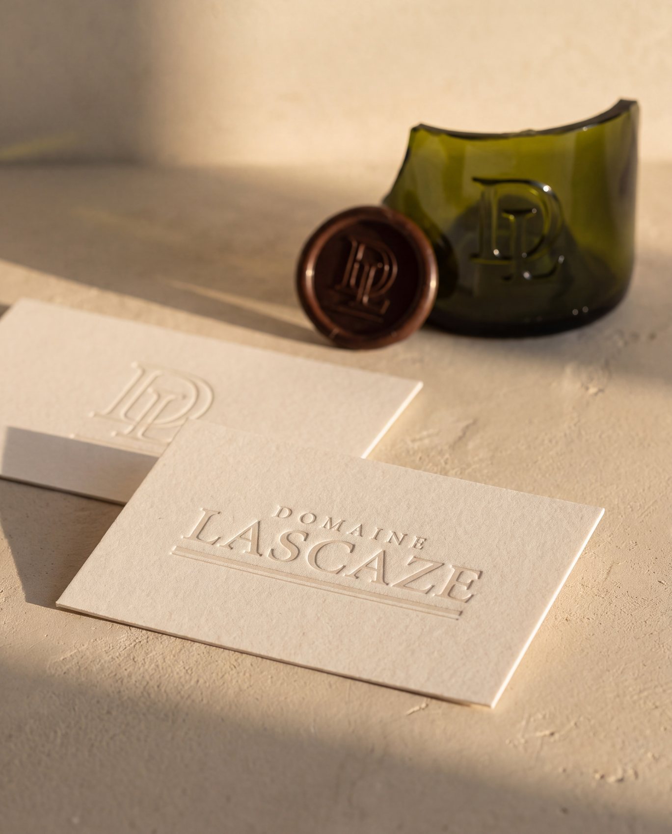 Identité visuelle Domaine Lascaze, vin et spiritueux, visuel 2