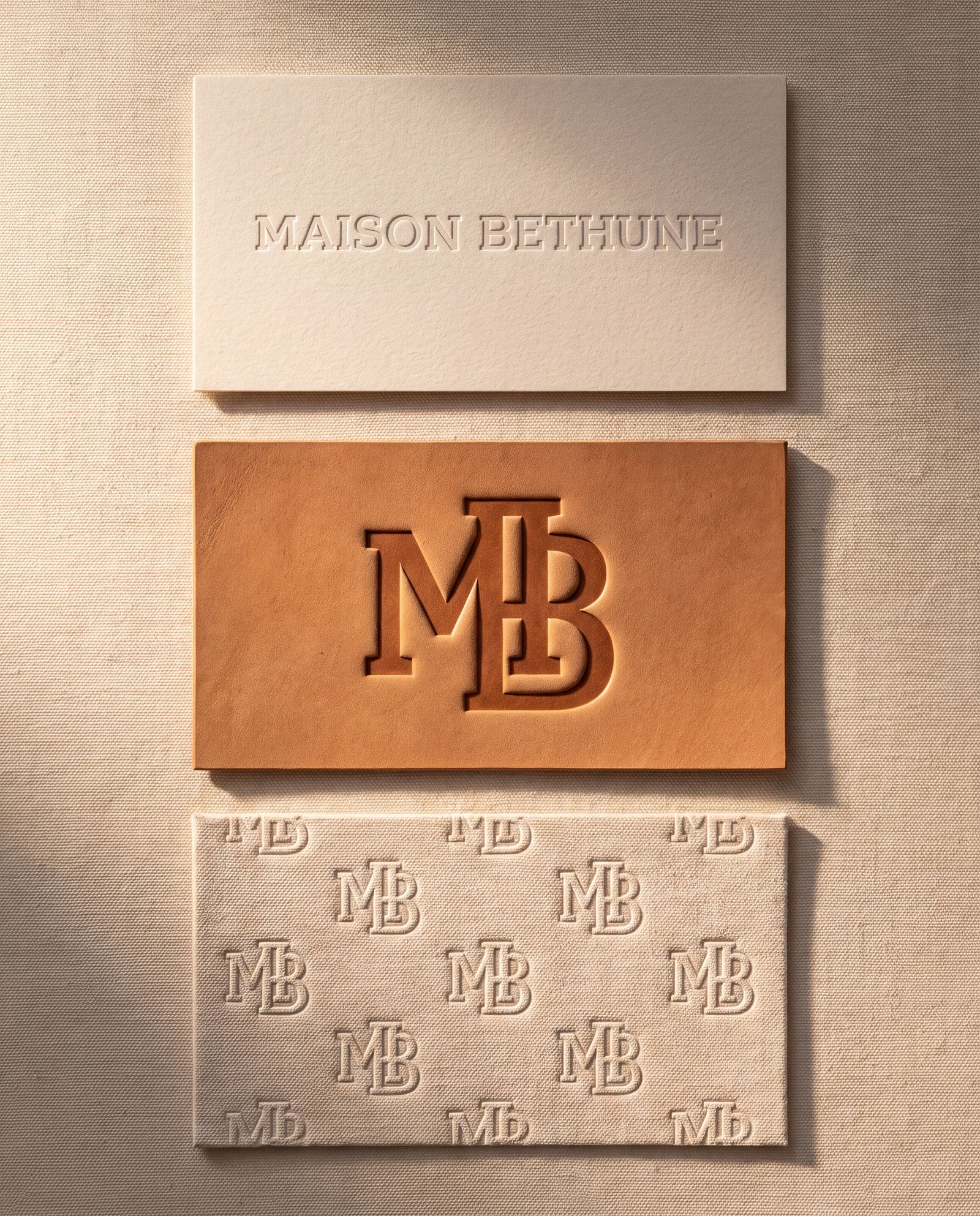Maison Béthune brand identity, leather goods, image 2