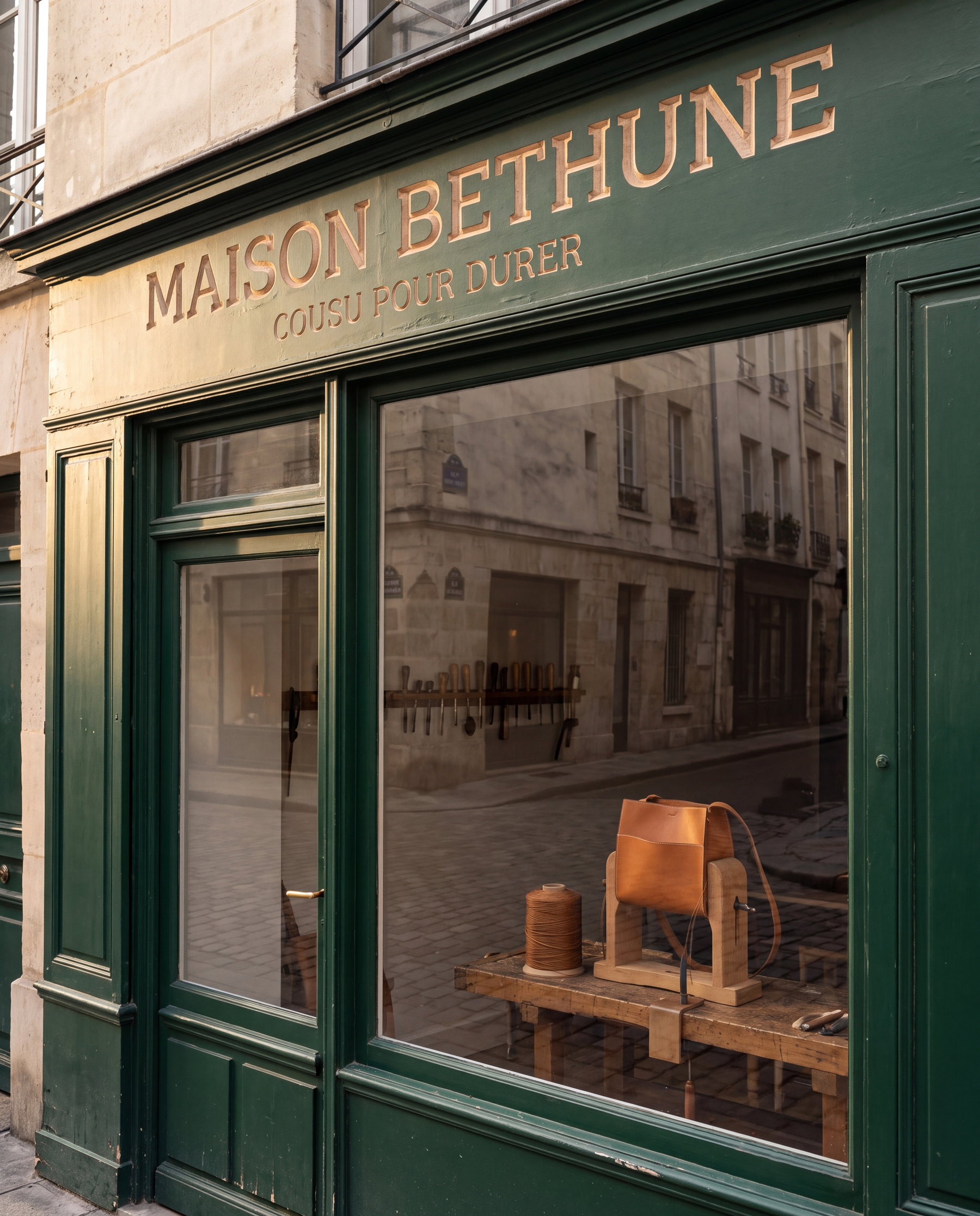 Maison Béthune brand identity, leather goods, image 8